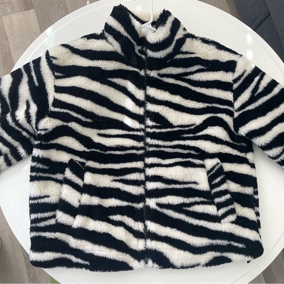 Zebra Wool Teddy Jacket - Picture 2 of 8